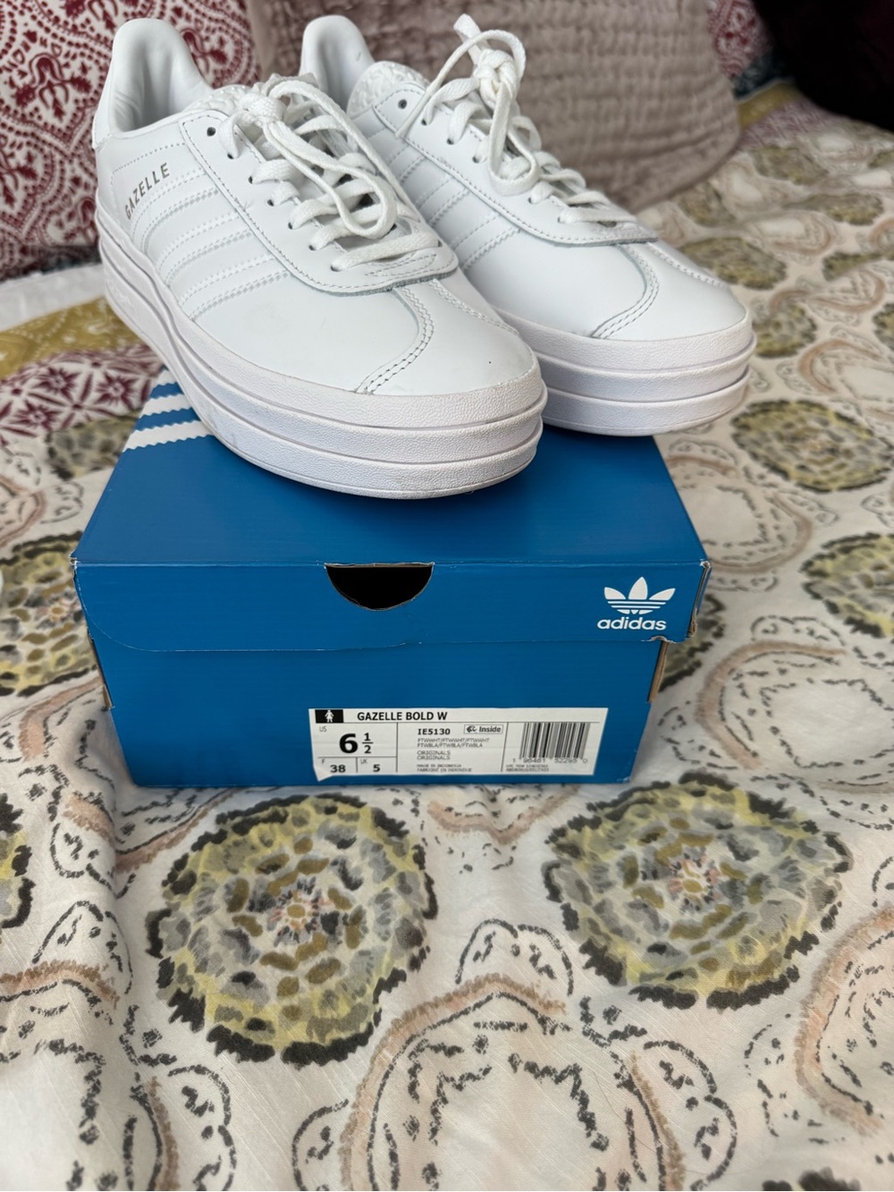 adidas Gazelle Platform Sneakers - White - Picture 2 of 2